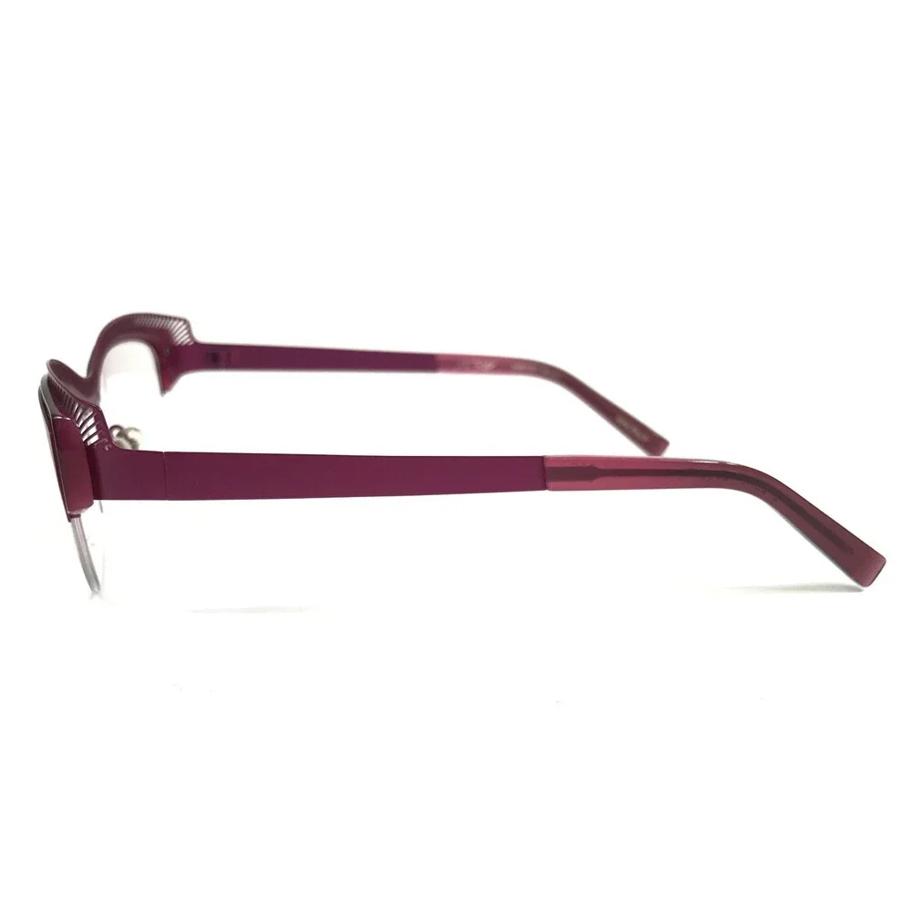 J.F. Rey Eyeglasses Frames JF2574 8085 Purple Pink Cat Eye Half Rim 54-17-136